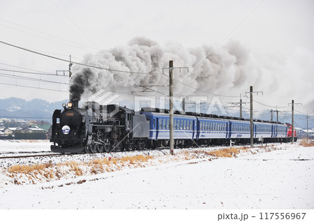 信越本線 安中ー磯部 JR東日本 C61-20+12+DD51-842(高崎) SL碓氷 信越本線 安中ー磯部 JR東日本 C61-20+12+DD51-842(高崎) SL碓氷 117556967