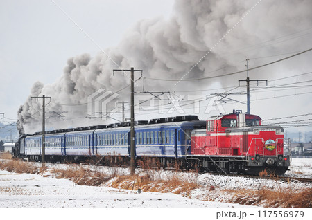 信越本線 安中ー磯部 JR東日本 C61-20+12+DD51-842(高崎) SL碓氷 信越本線 安中ー磯部 JR東日本 C61-20+12+DD51-842(高崎) SL碓氷 117556979