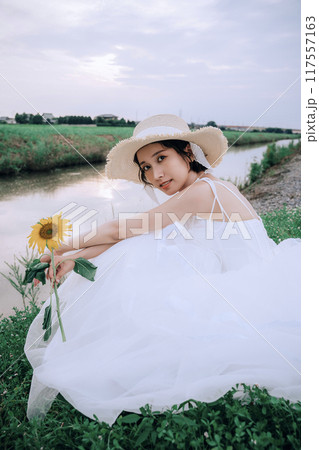 川辺で前撮り 川辺で前撮り 117557163