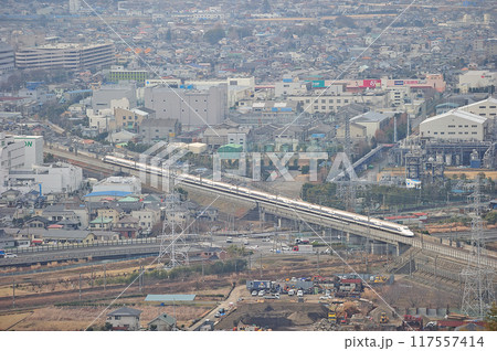 東海道新幹線　小田原ー新横浜　JR東海　JR西日本　700系　のぞみ　ひかり　こだま 117557414