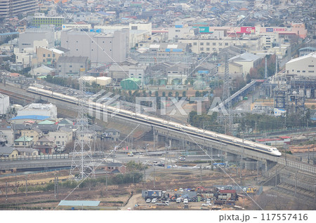 東海道新幹線　小田原ー新横浜　JR東海　JR西日本　700系　のぞみ　ひかり　こだま 117557416
