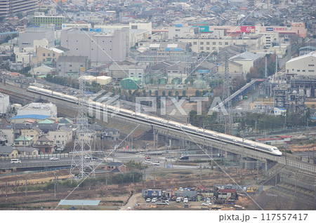 東海道新幹線　小田原ー新横浜　JR東海　JR西日本　700系　のぞみ　ひかり　こだま 117557417