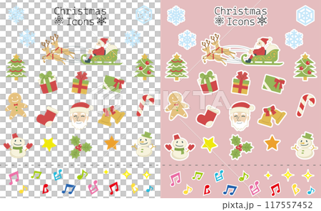 Christmas icon collection (path offset on the right) 117557452