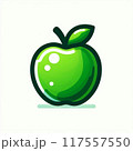 青リンゴのイラスト 117557550
