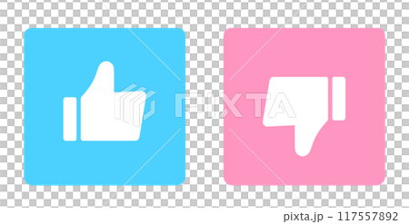 Light blue and pink｜Good mark and bad mark 117557892