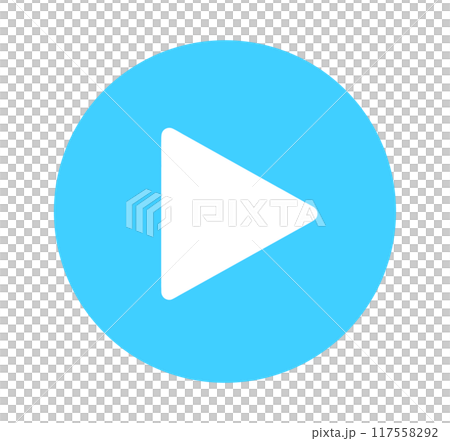 Simple light blue play button Simple light blue play button 117558292