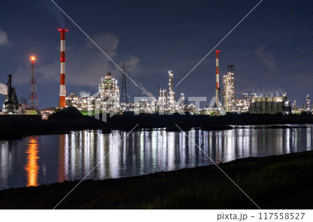 《三重県》工場夜景・四日市コンビナート 117558527