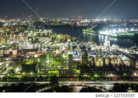 《三重県》工場夜景・四日市コンビナート 117558595