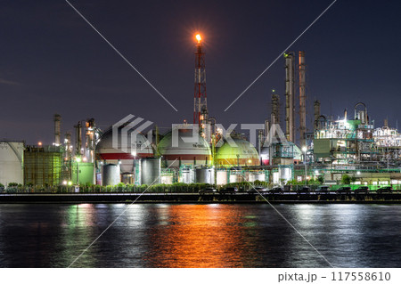 《三重県》工場夜景・四日市コンビナート 117558610