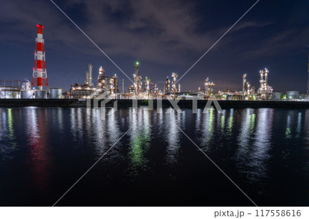 《三重県》工場夜景・四日市コンビナート 117558616