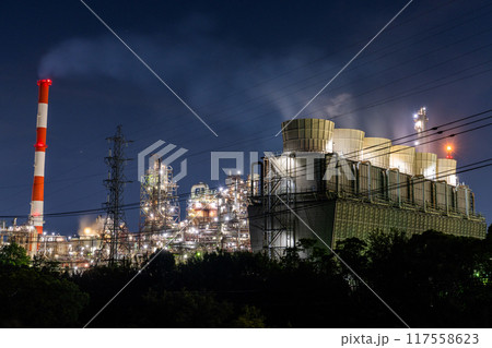 《三重県》工場夜景・四日市コンビナート 117558623