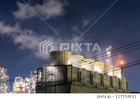 《三重県》工場夜景・四日市コンビナート 《三重県》工場夜景・四日市コンビナート 117558631