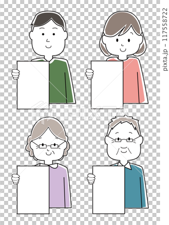 紙を見せる人 02 紙を見せる人 02 117558722