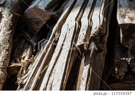 Background texture of old weathered bark Background texture of old weathered bark 117559397