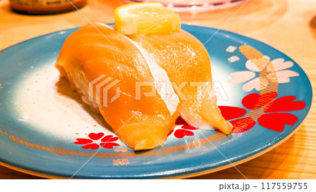 サーモンのにぎり寿司 サーモンのにぎり寿司 117559755