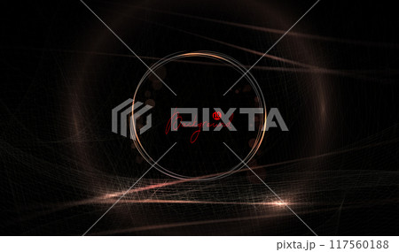 A magnificent composition with an isolated round frame, with a small textured pattern A magnificent composition with an isolated round frame, with a small textured pattern 117560188