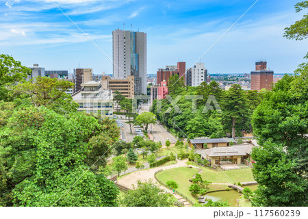 金沢市中心部の街並み 金沢市中心部の街並み 117560239