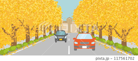 大阪御堂筋のイチョウ並木　イメージ 117561702