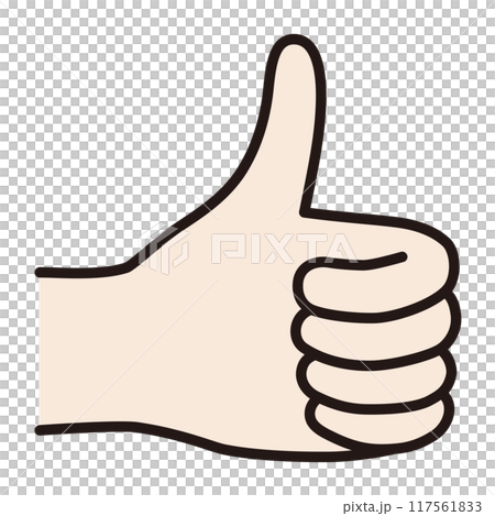 Vector illustration of hands. Hand signs, fingers, lines, ok, thumbs up 117561833