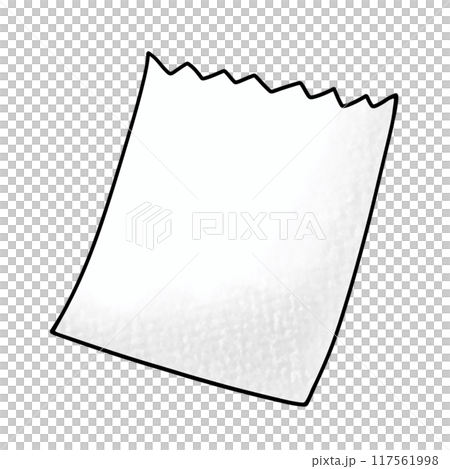 ゆるめシンプルな破ったカレンダー数字なし アナログ風 ゆるめシンプルな破ったカレンダー数字なし アナログ風 117561998