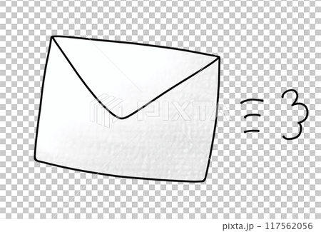A simple, express letter in an analog style 117562056