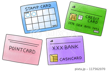 ゆるめシンプルカードセット アナログ風 ゆるめシンプルカードセット アナログ風 117562070