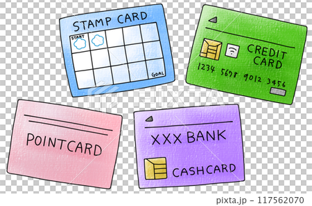 ゆるめシンプルカードセット アナログ風 ゆるめシンプルカードセット アナログ風 117562070