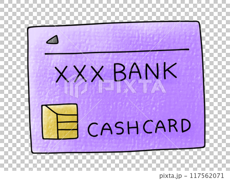 A simple and relaxed cash card in an analog style A simple and relaxed cash card in an analog style 117562071