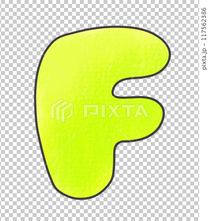 寬鬆簡單的大寫字母“F”圓形版本模擬風格 寬鬆簡單的大寫字母“F”圓形版本模擬風格 117562386