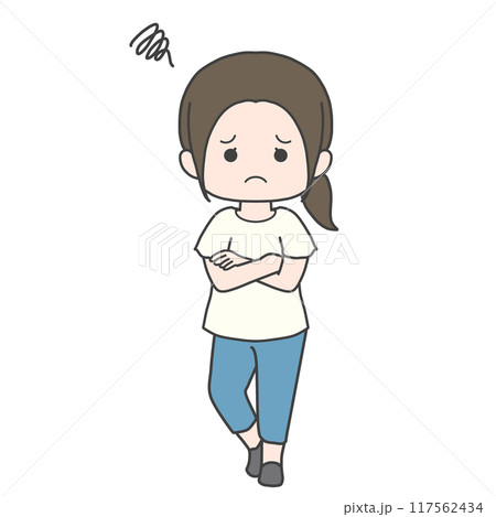 困っている人のイラスト 117562434