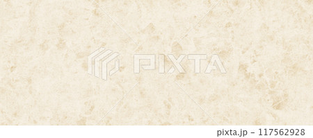 ベージュのグランジなテクスチャ背景。シンプルな横長バナー 117562928