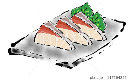 ブリ 刺身 イラスト ブリ 刺身 イラスト 117564235