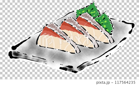 ブリ 刺身 イラスト ブリ 刺身 イラスト 117564235