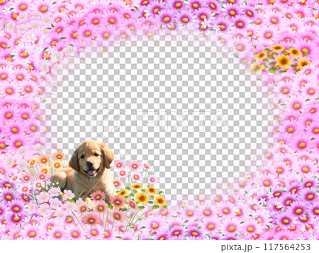 ゴールデンレトリバーのフレーム A ゴールデンレトリバーのフレーム A 117564253