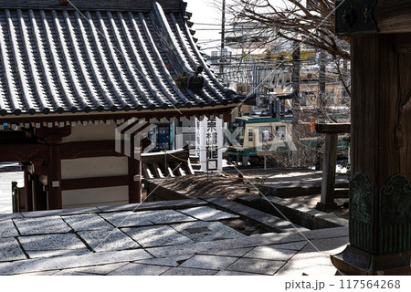 龍口寺境内から見る江ノ電 龍口寺境内から見る江ノ電 117564268