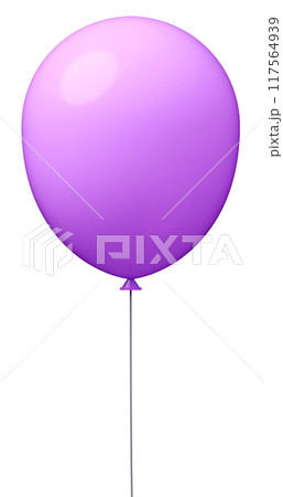 3D画像_風船_紫 117564939