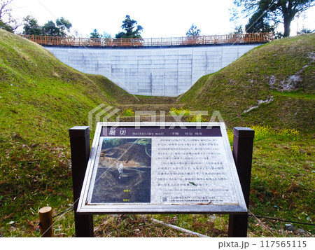 河村城跡の堀切（神奈川県足柄上郡山北町） 117565115