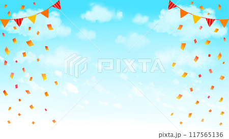 秋のイベントフレーム背景 16:9 秋のイベントフレーム背景 16:9 117565136