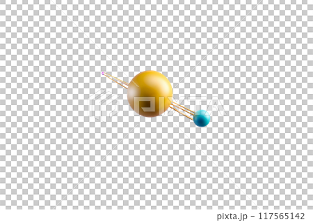 d hydrogen atom on white background d hydrogen atom on white background 117565142