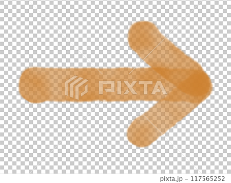 General watercolor arrow (orange) 117565252