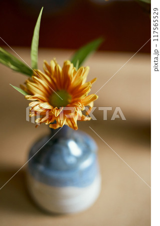 Ceramic vase with flowers Ceramic vase with flowers 117565529