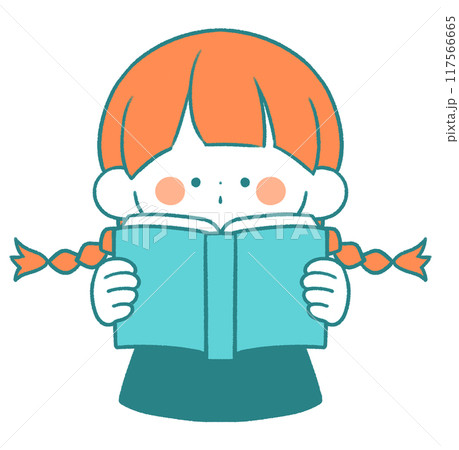 本を読む女の子 117566665