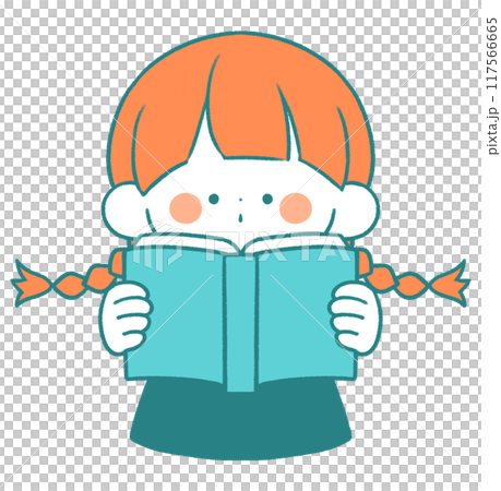 本を読む女の子 117566665