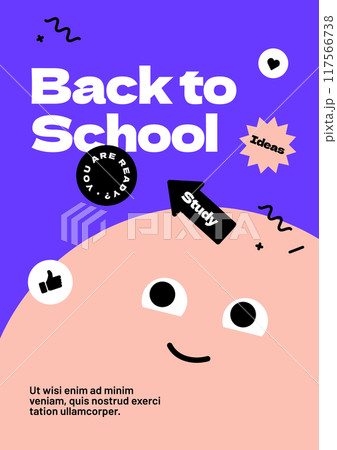 Design layout template for Back to school. 117566738