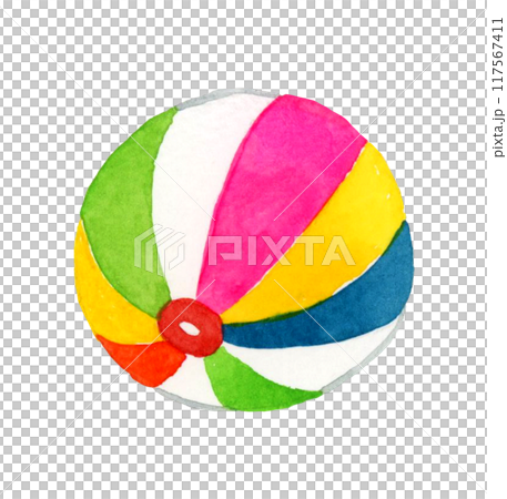 紙氣球手繪水彩插畫素材/新年賀卡素材 117567411