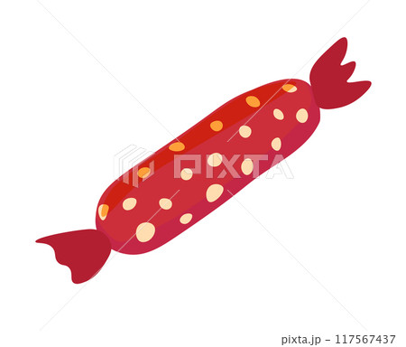 Red Candy with Polka Dots 117567437