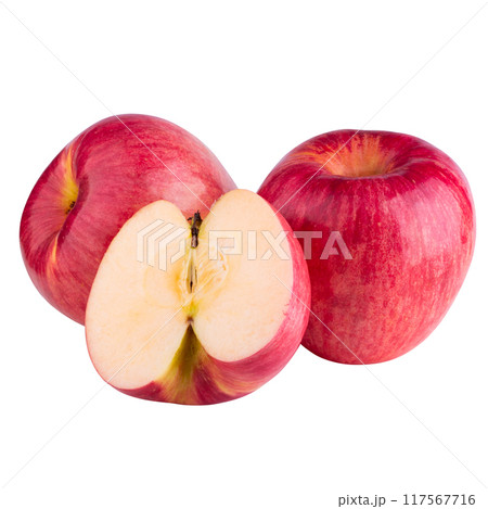 red apple isolated on a white background 117567716