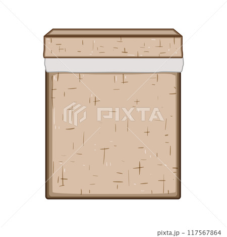 rattan wicker laundry basket cartoon vector illustration rattan wicker laundry basket cartoon vector illustration 117567864