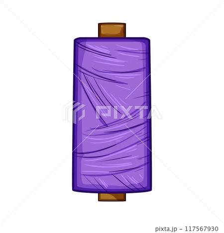 needle thread spool cartoon vector illustration 117567930