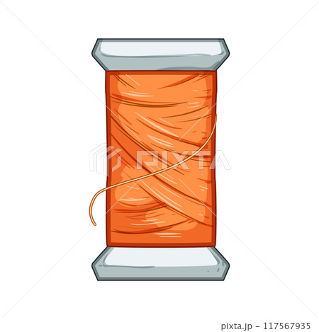 sewing thread spool cartoon vector illustration 117567935
